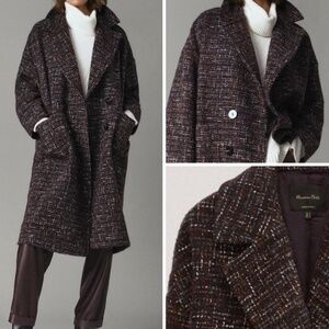 Made in Portugal Massimo Dutti Alpaca Wool blend trench, Size M